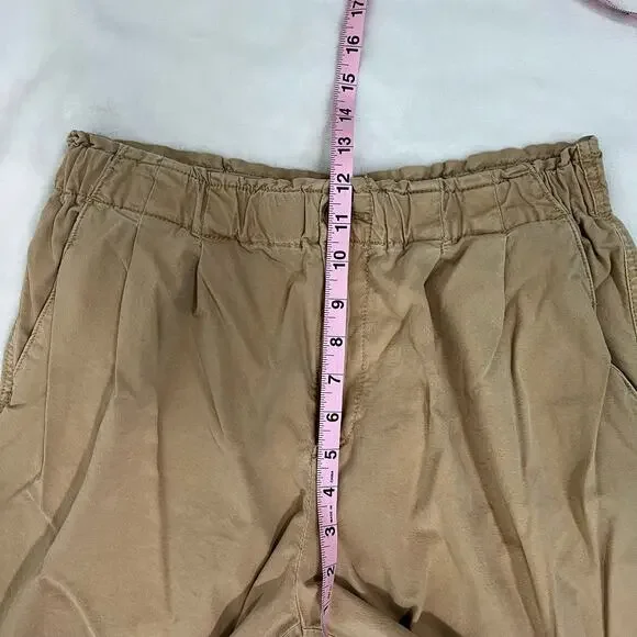 Loft Khaki Wide Leg Pants with Pockets Size Medium - Picture 4 of 8